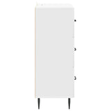 Drawer Cabinet White 66 x 34.5 x 89.5 cm Engineered Wood