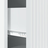 Drawer Cabinet White 33 x 34.5 x 89.5 cm Engineered Wood