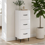 Drawer Cabinet White 33 x 34.5 x 89.5 cm Engineered Wood - Top-Down View