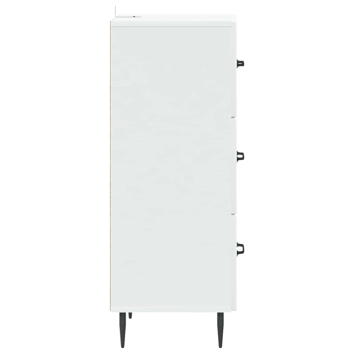 Drawer Cabinet White 33 x 34.5 x 89.5 cm Engineered Wood