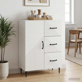 Sideboard with Drawer White 66 x 34.5 x 89.5 cm Engineered Wood