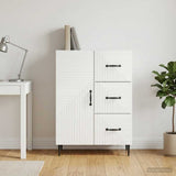 Sideboard with Drawer White 66 x 34.5 x 89.5 cm Engineered Wood