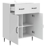 Sideboard with Drawer White 66 x 34.5 x 89.5 cm Engineered Wood - 45-Degree Angle