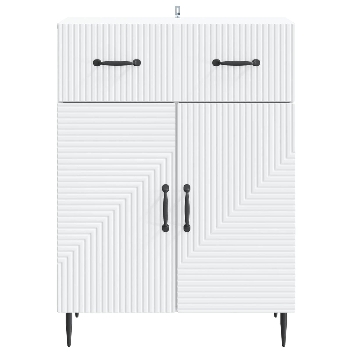 Sideboard with Drawer White 66 x 34.5 x 89.5 cm Engineered Wood