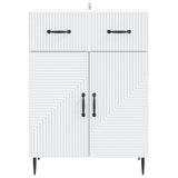 Sideboard with Drawer White 66 x 34.5 x 89.5 cm Engineered Wood - Rear View