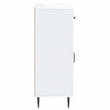 Sideboard with Drawer White 66 x 34.5 x 89.5 cm Engineered Wood - Close-Up Angle