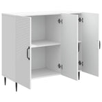 Sideboard White 89 x 34.5 x 80 cm Engineered Wood