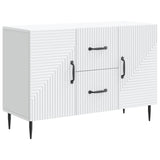 Sideboard with Drawer White 89 x 34.5 x 60 cm Engineered Wood - Front View
