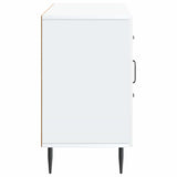 Sideboard with Drawer White 89 x 34.5 x 60 cm Engineered Wood - Close-Up Angle