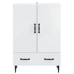 Sideboard White 66 x 34.5 x 95 cm Engineered Wood
