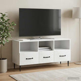 TV Cabinet with Drawer White 102 x 34.5 x 50 cm Engineered Wood