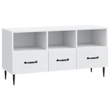 TV Cabinet with Drawer White 102 x 34.5 x 50 cm Engineered Wood