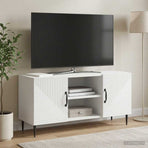 TV Cabinet White 102 x 34.5 x 50 cm Engineered Wood