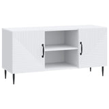 TV Cabinet White 102 x 34.5 x 50 cm Engineered Wood - Front View