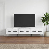 TV Cabinet with Drawer White 147 x 34.5 x 30 cm Engineered Wood