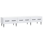 TV Cabinet with Drawer White 147 x 34.5 x 30 cm Engineered Wood