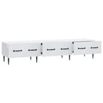 TV Cabinet with Drawer White 147 x 34.5 x 30 cm Engineered Wood