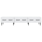 TV Cabinet with Drawer White 147 x 34.5 x 30 cm Engineered Wood