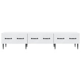 TV Cabinet with Drawer White 147 x 34.5 x 30 cm Engineered Wood - Rear View