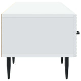 TV Cabinet with Drawer White 147 x 34.5 x 30 cm Engineered Wood - Close-Up Angle