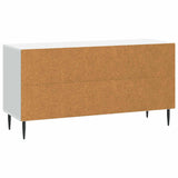 TV Cabinet White 99 x 34.5 x 50 cm Engineered Wood - Low Angle