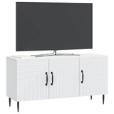 TV Cabinet White 99 x 34.5 x 50 cm Engineered Wood - Side View