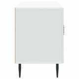 TV Cabinet White 99 x 34.5 x 50 cm Engineered Wood - Close-Up Angle