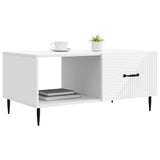 Coffee Table White 90 x 50 x 40 cm Engineered Wood