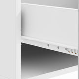 Coffee Table with Drawer White 49 x 50 x 40 cm Engineered Wood - Low Angle