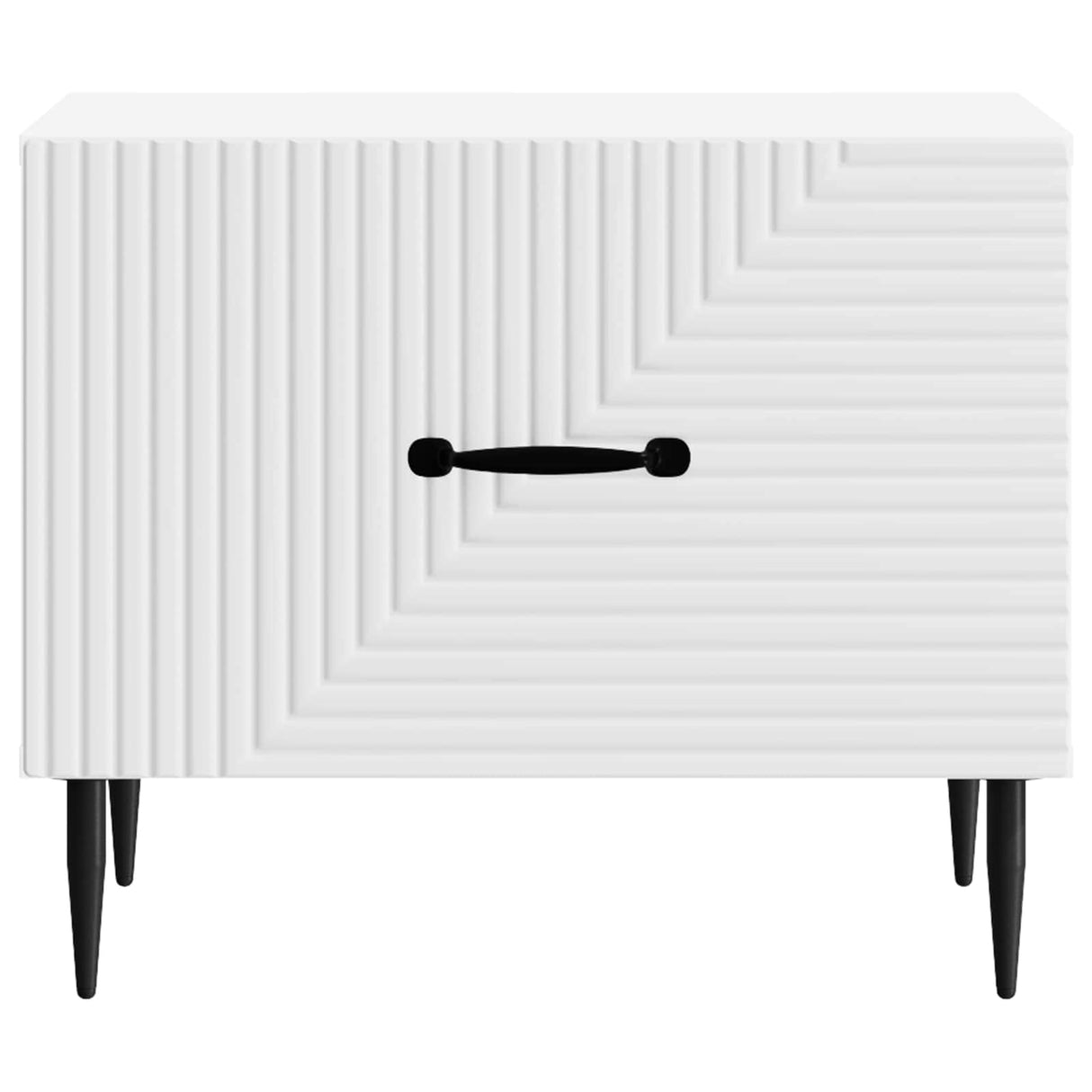 Coffee Table with Drawer White 49 x 50 x 40 cm Engineered Wood