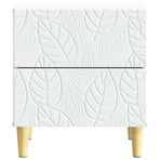 Bedside Table White 43 x 34.5 x 48 cm Engineered Wood
