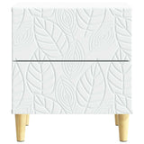 Bedside Table White 43 x 34.5 x 48 cm Engineered Wood - Top-Down View