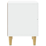 Bedside Table White 62 x 34.5 x 48 cm Engineered Wood