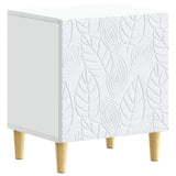 Bedside Table White 43 x 34.5 x 50 cm Engineered Wood