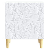 Bedside Table White 43 x 34.5 x 50 cm Engineered Wood