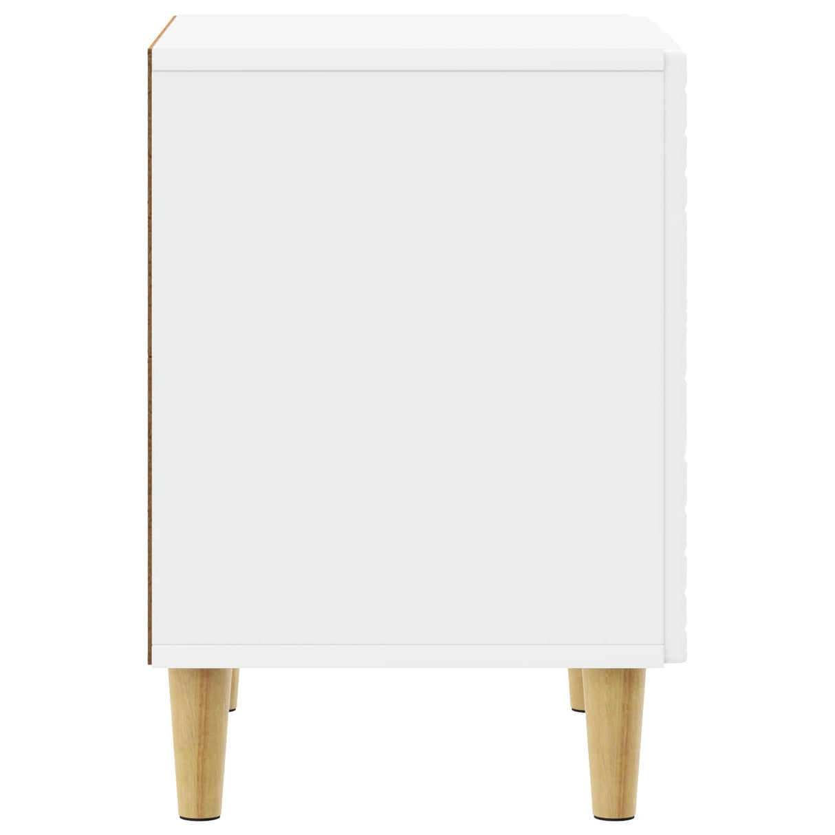 Bedside Table White 43 x 34.5 x 50 cm Engineered Wood