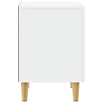 Bedside Table White 43 x 34.5 x 50 cm Engineered Wood