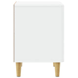 Bedside Table White 43 x 34.5 x 50 cm Engineered Wood - Top-Down View