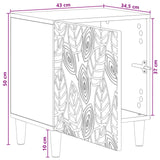 Bedside Table White 43 x 34.5 x 50 cm Engineered Wood - Extra Image