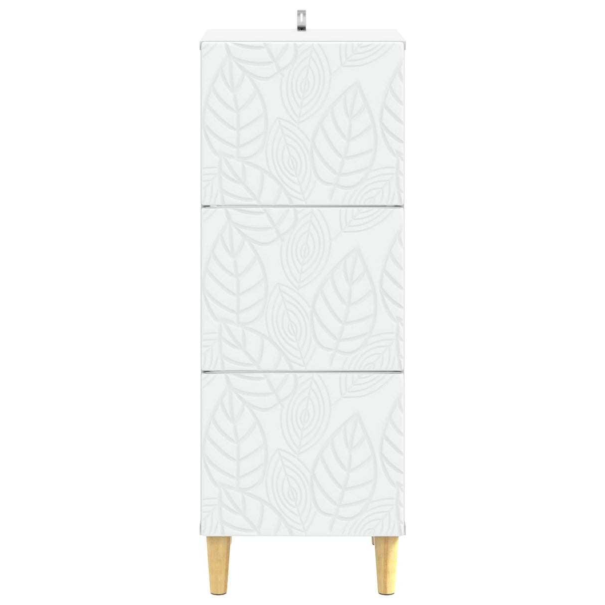 Drawer Cabinet White 33 x 34.5 x 90 cm Engineered Wood