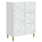 Sideboard White 66 x 34.5 x 90 cm Engineered Wood - Front View