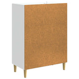 Sideboard White 66 x 34.5 x 90 cm Engineered Wood - Close-Up Angle