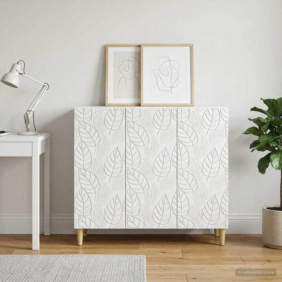 Sideboard White 89 x 34.5 x 80 cm Engineered Wood
