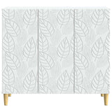 Sideboard White 89 x 34.5 x 80 cm Engineered Wood - 45-Degree Angle
