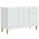 Sideboard White 89 x 34.5 x 60 cm Engineered Wood - Front View