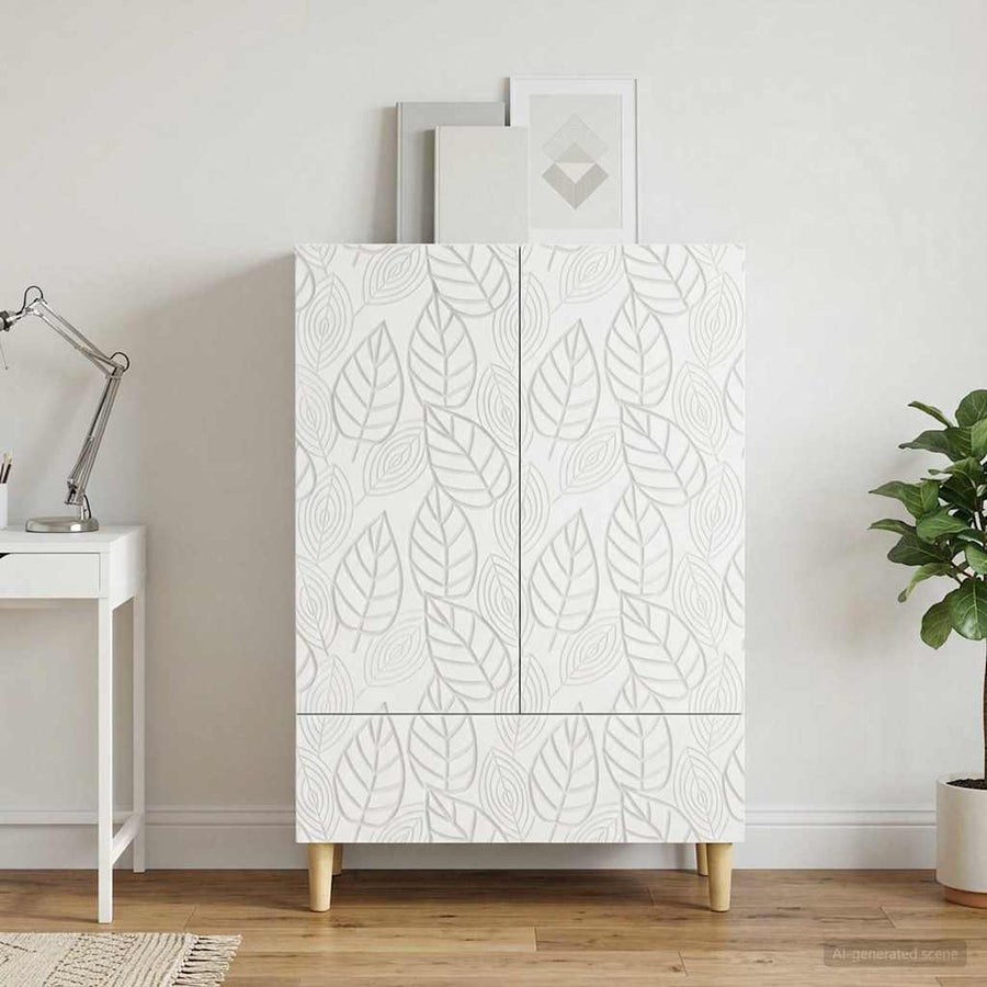 Sideboard White 66 x 34.5 x 95 cm Engineered Wood