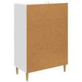 Sideboard White 66 x 34.5 x 95 cm Engineered Wood - Close-Up Angle