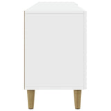 TV Cabinet 150 x 31 x 50 cm White Engineered Wood - Rear View