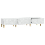 TV Cabinet 147 x 34.5 x 30 cm White Engineered Wood