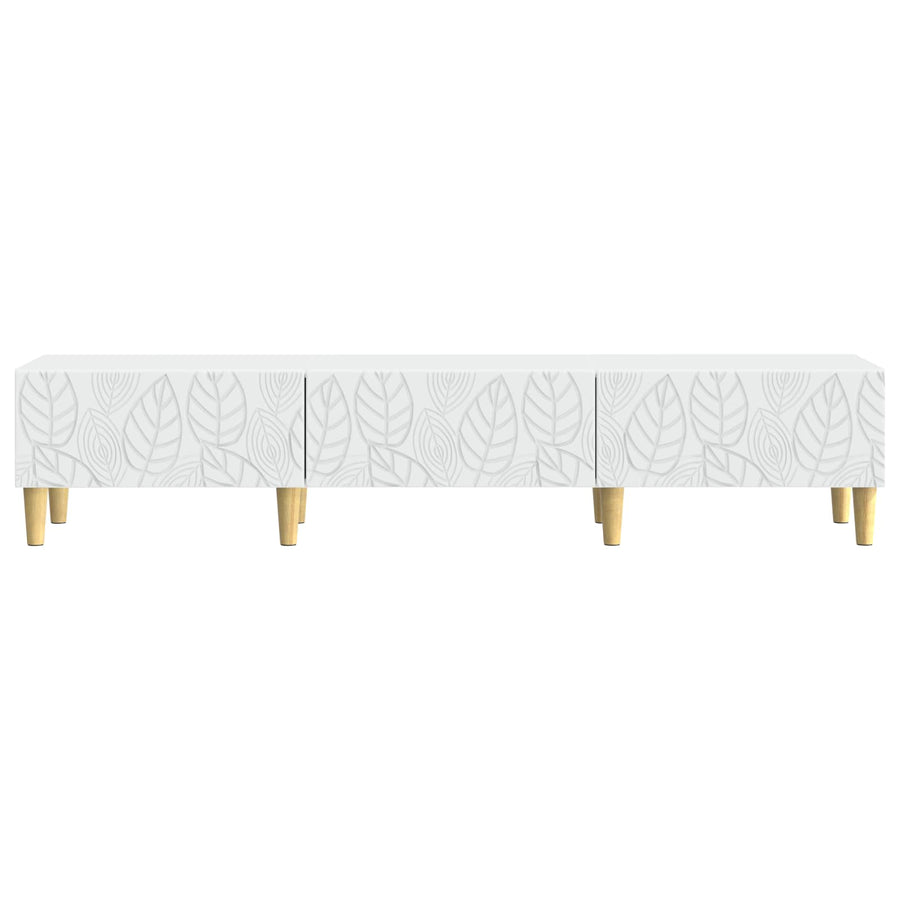 TV Cabinet 147 x 34.5 x 30 cm White Engineered Wood